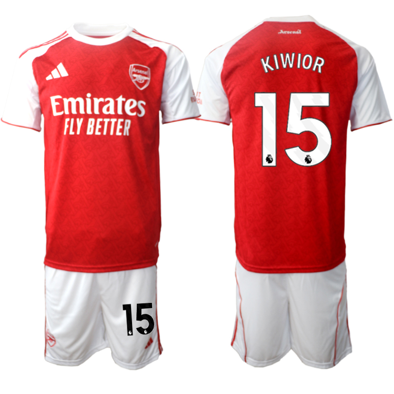 Men 2025-2026 Club Arsenal home red #15 Soccer Jersey 01->customized soccer jersey->Custom Jersey